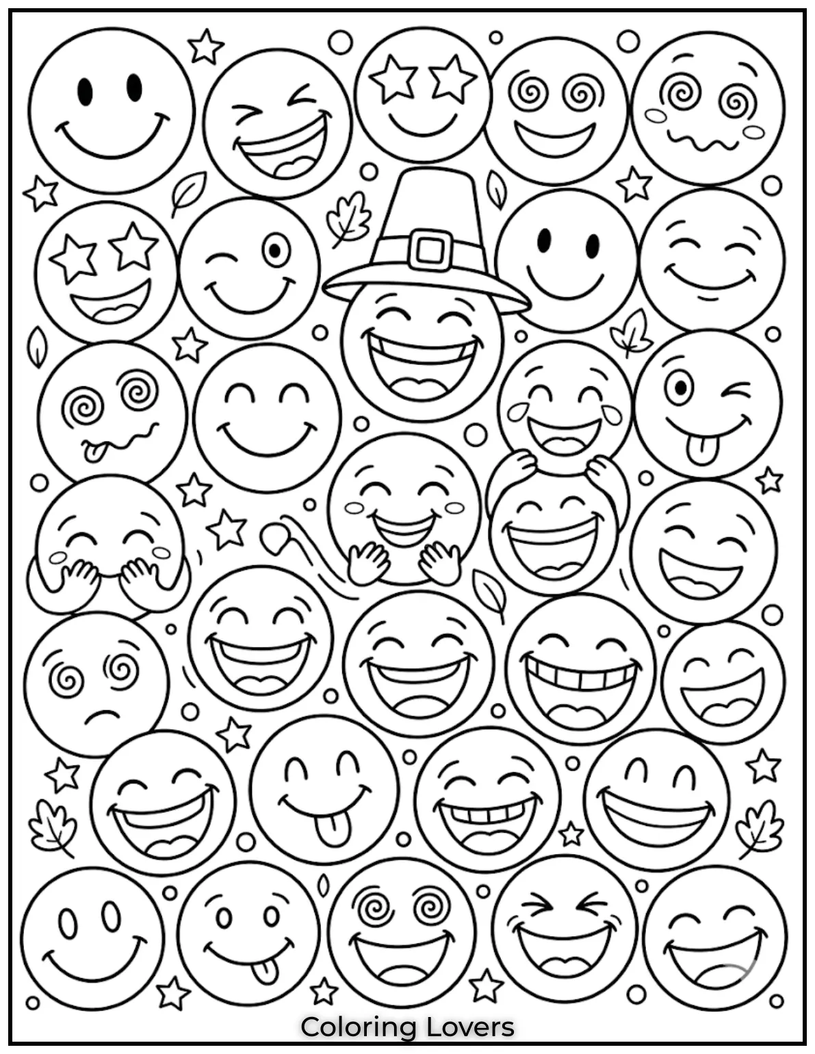 Smiley-themed Tuesday coloring pages spread happiness through simple, fun, and cheerful creative designs.