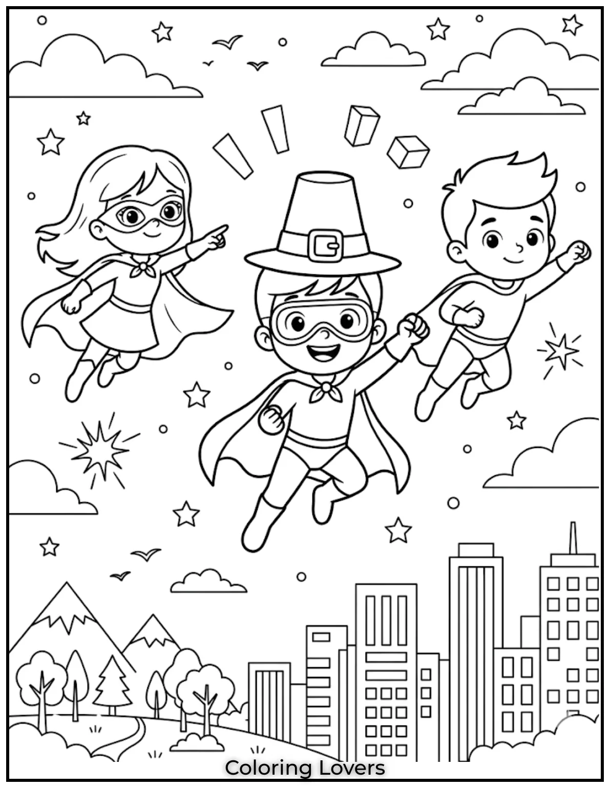 Hero-themed Tuesday coloring pages inspire bravery and imagination in young children during creative playtime activities.