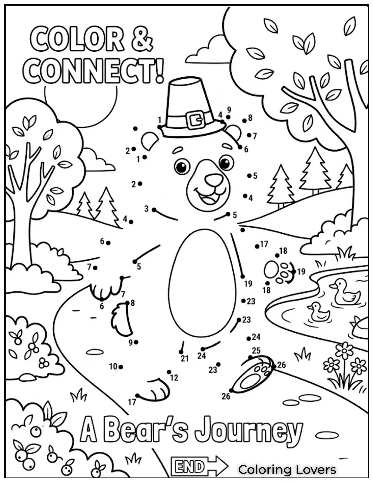 This Wednesday coloring page helps kids develop patience by connecting dots to reveal fun pictures.