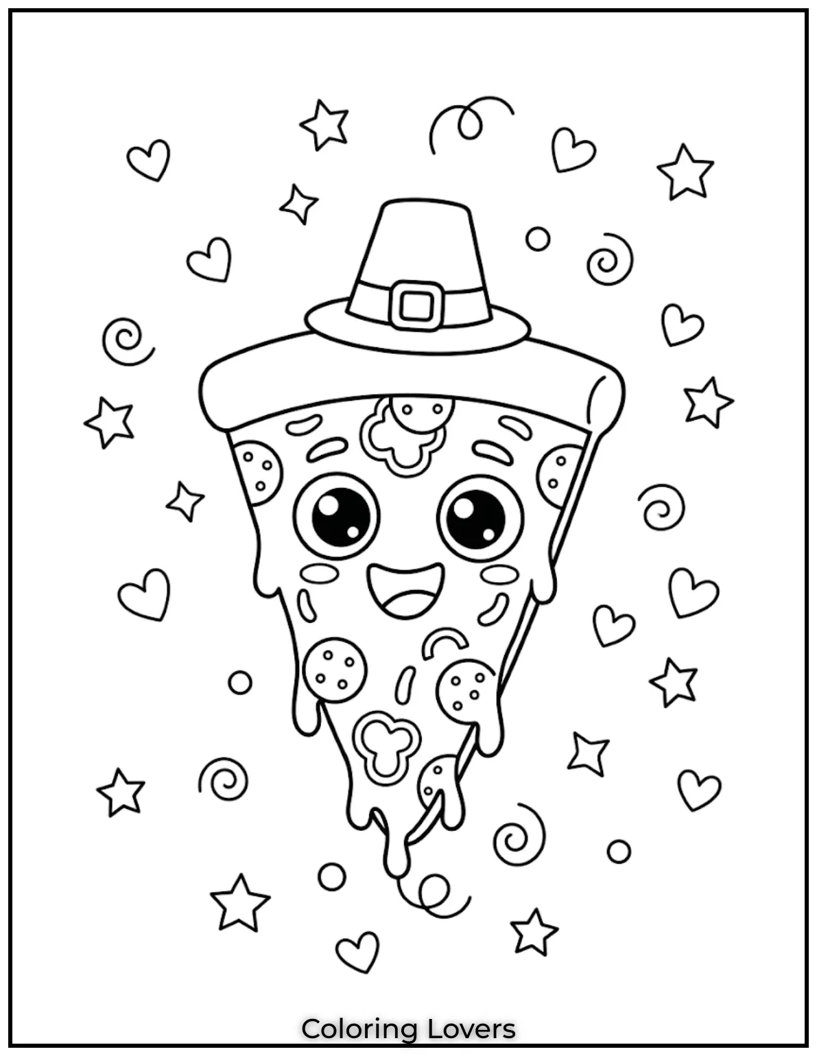 Pizza Coloring Pages