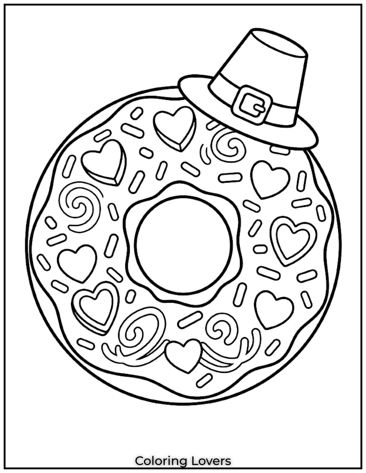 Donut Coloring Pages Kids Will Love Fun Cute Printables 24 Candy Donut Coloring Page