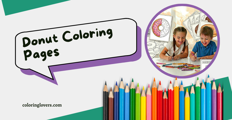 Donut Coloring Pages Kids Will Love Fun Cute Printables 1 Donut Coloring Page