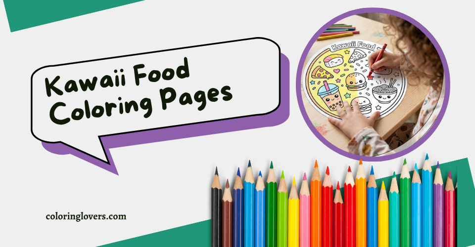 Kawaii Food Coloring Page