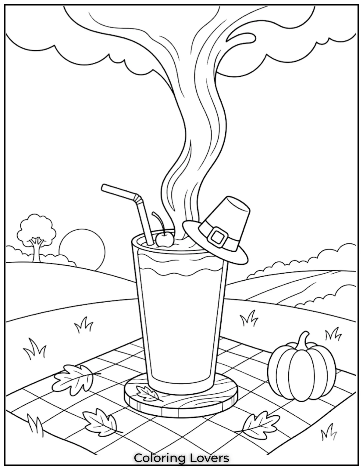 Milkshake Pour MagicThick milkshake pouring from above in smooth curves creating fun dramatic dessert coloring effect style