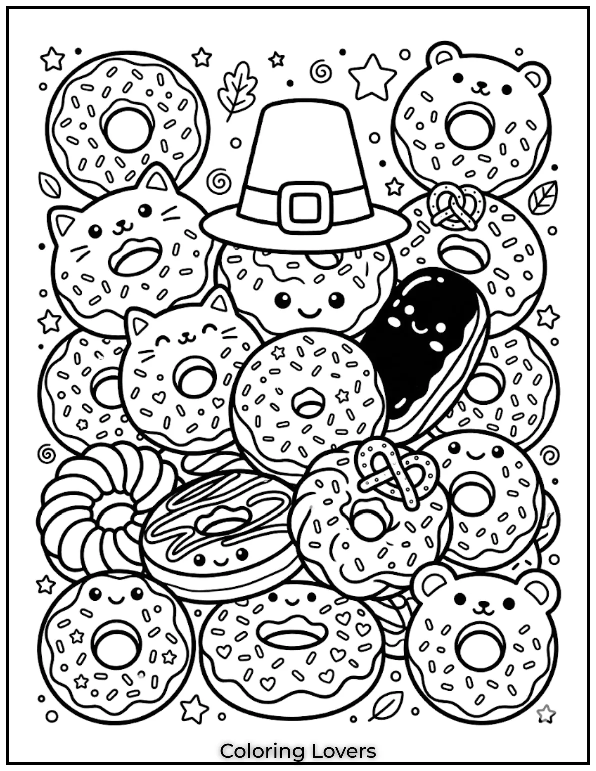 Donut Coloring Pages Kids Will Love Fun Cute Printables 15 Sprinkle Donut Coloring Page