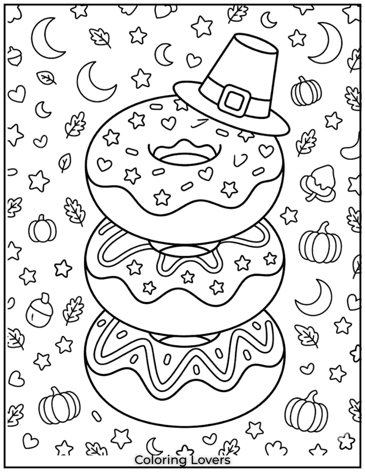 Donut Coloring Pages Kids Will Love Fun Cute Printables 26 Triple Donut Coloring Page