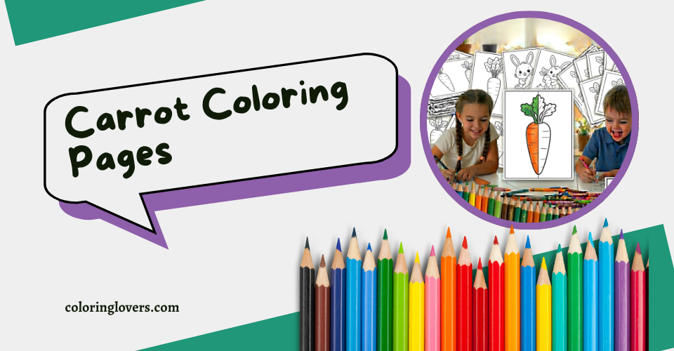 Carrot Coloring Page