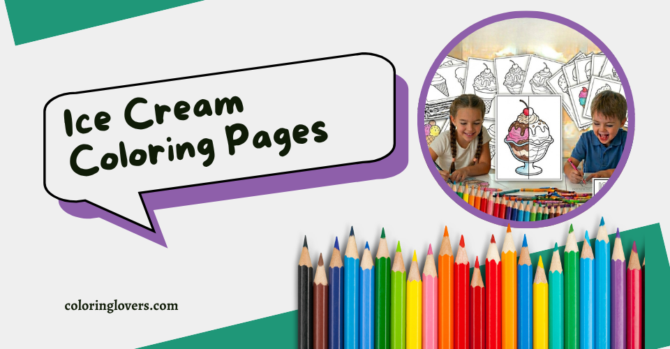 Ice Cream Coloring Page