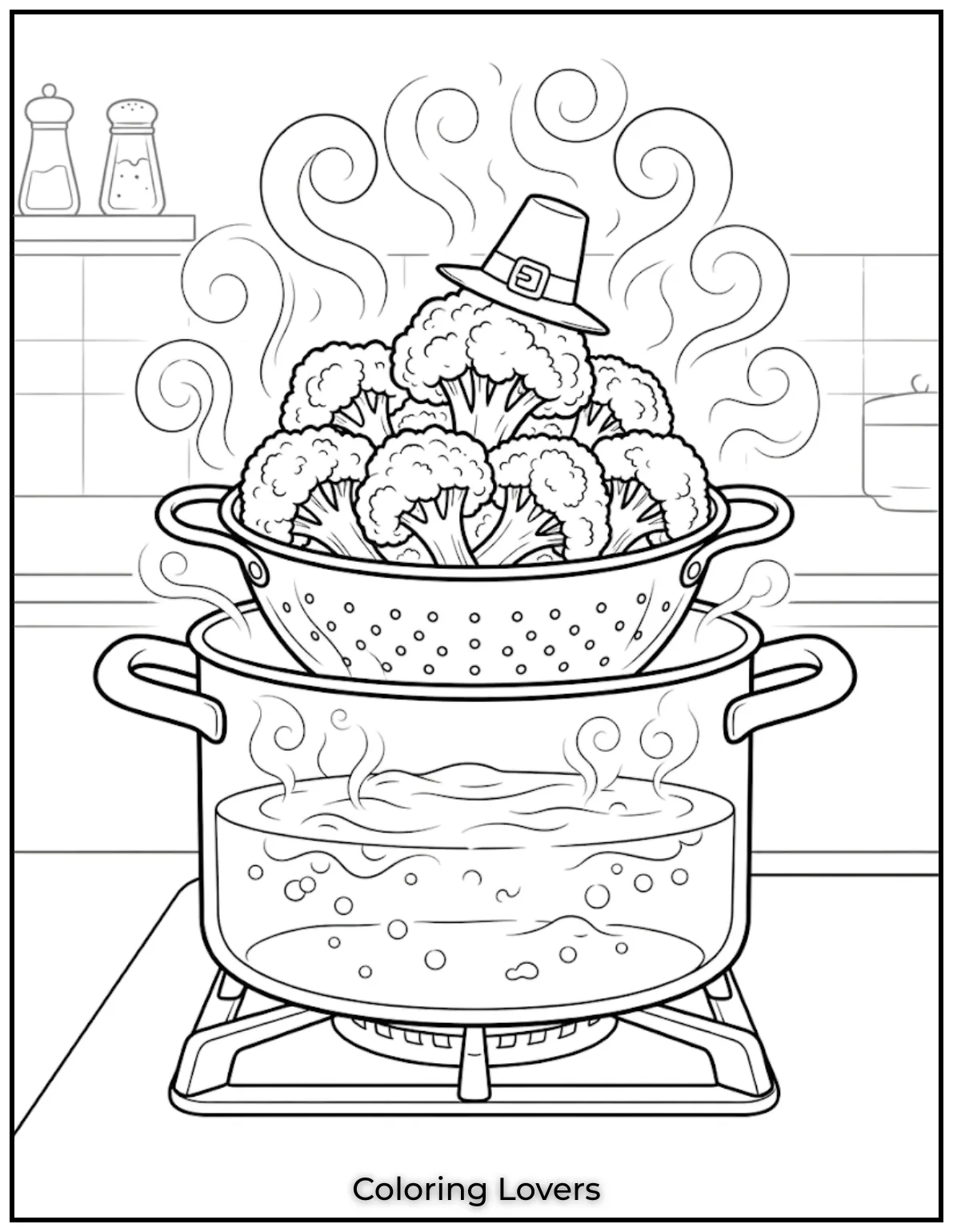 Printable Broccoli Coloring Pages Everyone Will Love 20 Cooking Broccoli Coloring Page