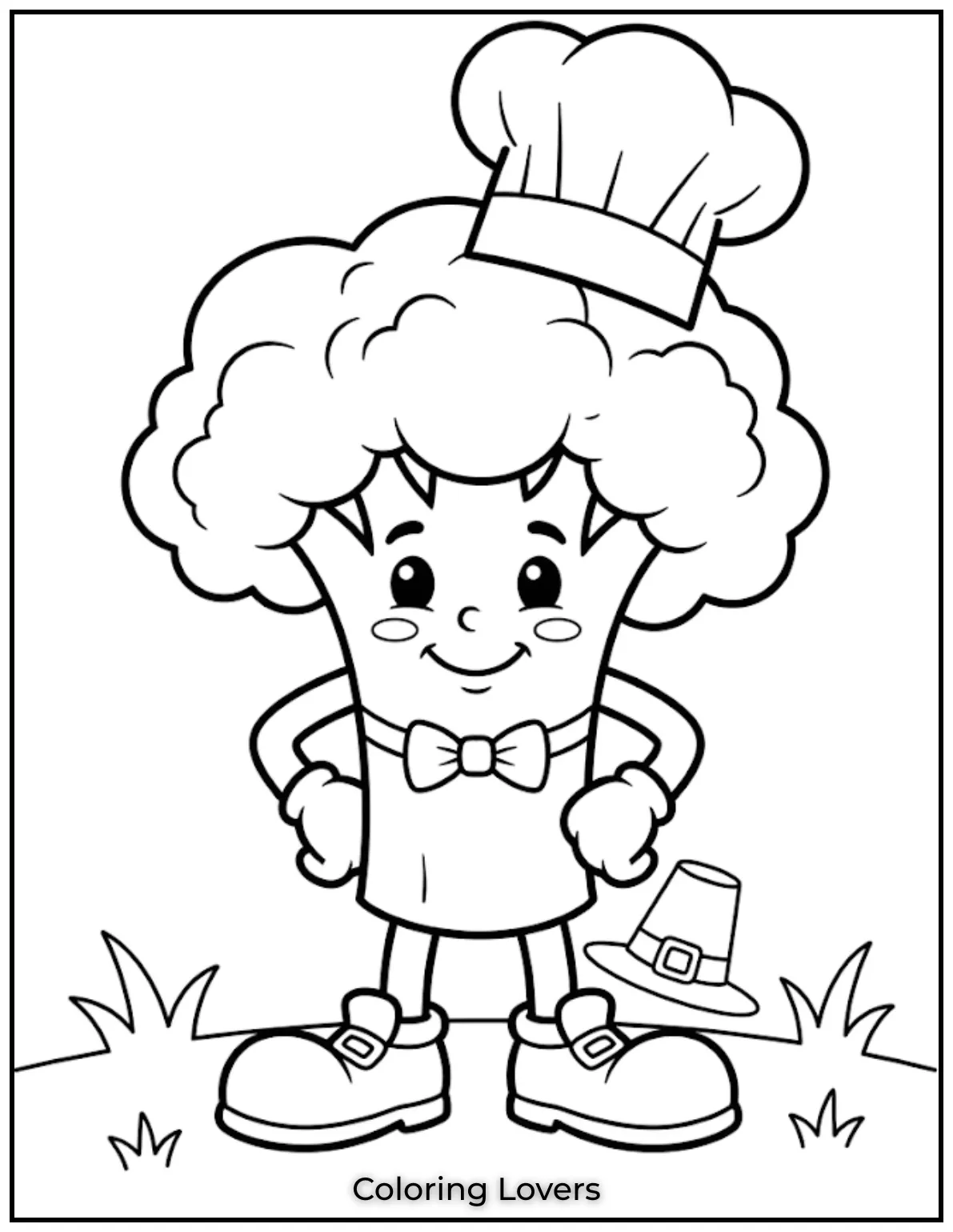 Printable Broccoli Coloring Pages Everyone Will Love 5 Funny Broccoli Coloring Page