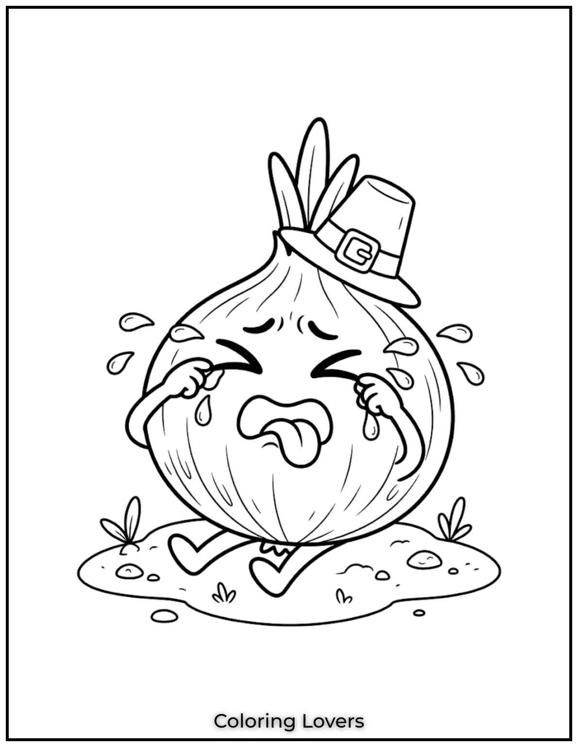Cute Onion Coloring Pages to Print & Enjoy for Free 15 Funny Onion Coloring Page