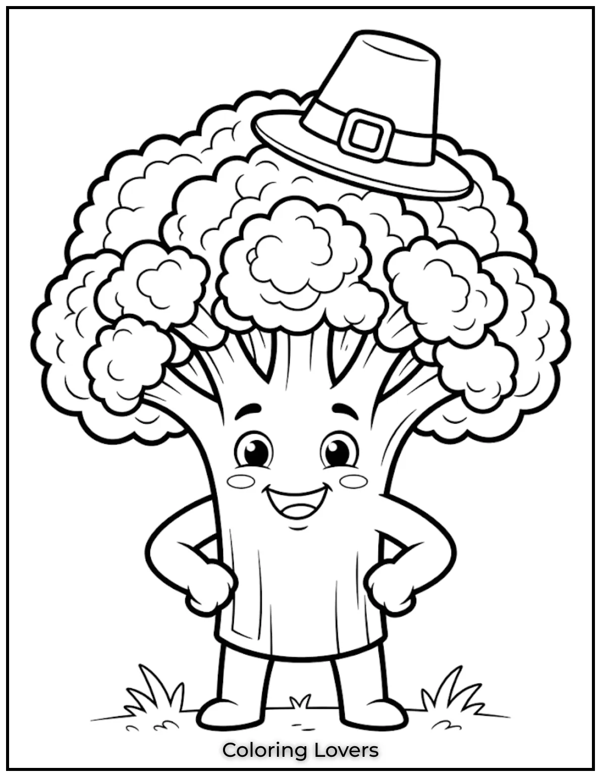 Printable Broccoli Coloring Pages Everyone Will Love 8 Giant Broccoli Coloring Page