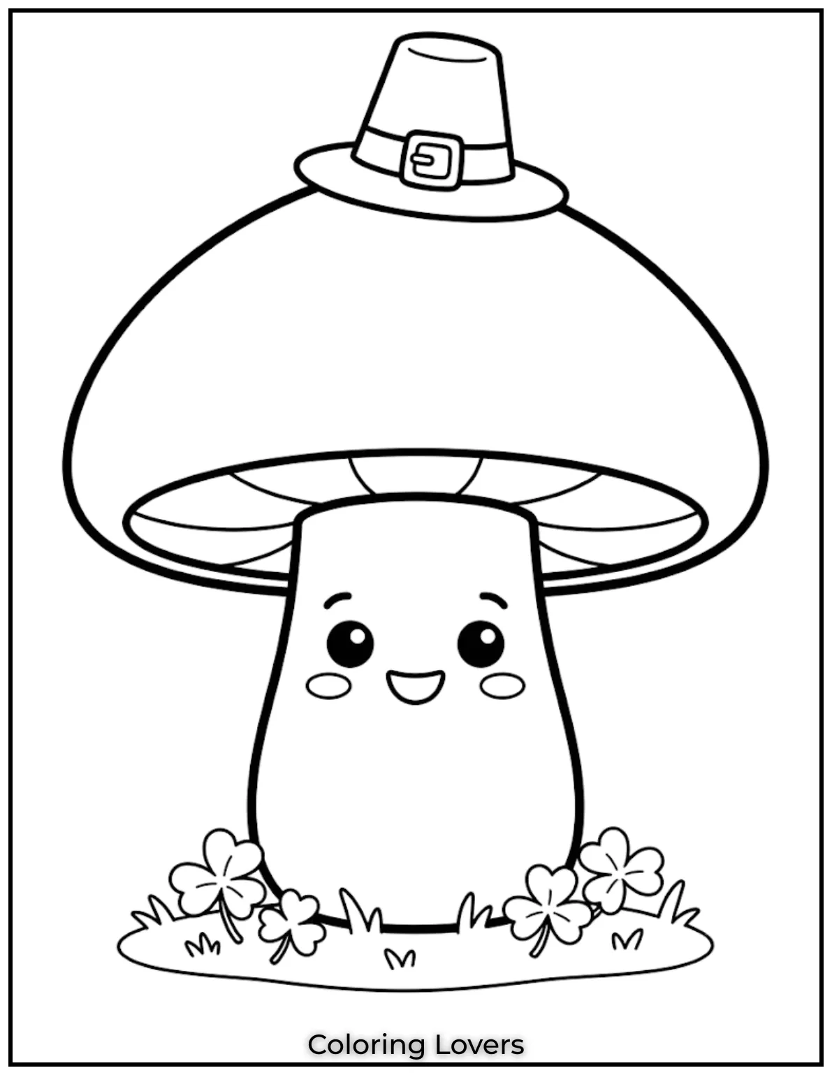 Amazing Mushroom Coloring Pages Kids Will Absolutely Love 16 Single standing mushrooms create neat layouts, allowing every color choice to stand out beautifully without extra distractions nearby.