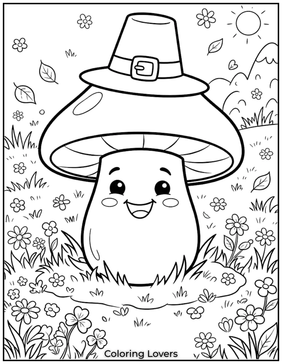 Amazing Mushroom Coloring Pages Kids Will Absolutely Love 3 Bright smiles, playful flowers, and friendly mushrooms make every coloring moment cheerful, relaxing, creative, and memorable together.