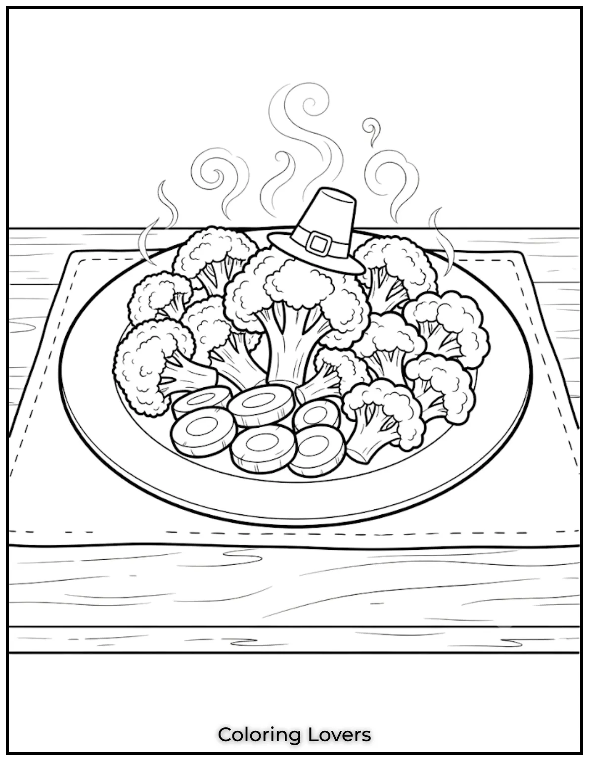 Printable Broccoli Coloring Pages Everyone Will Love 18 Healthy Broccoli Coloring Page