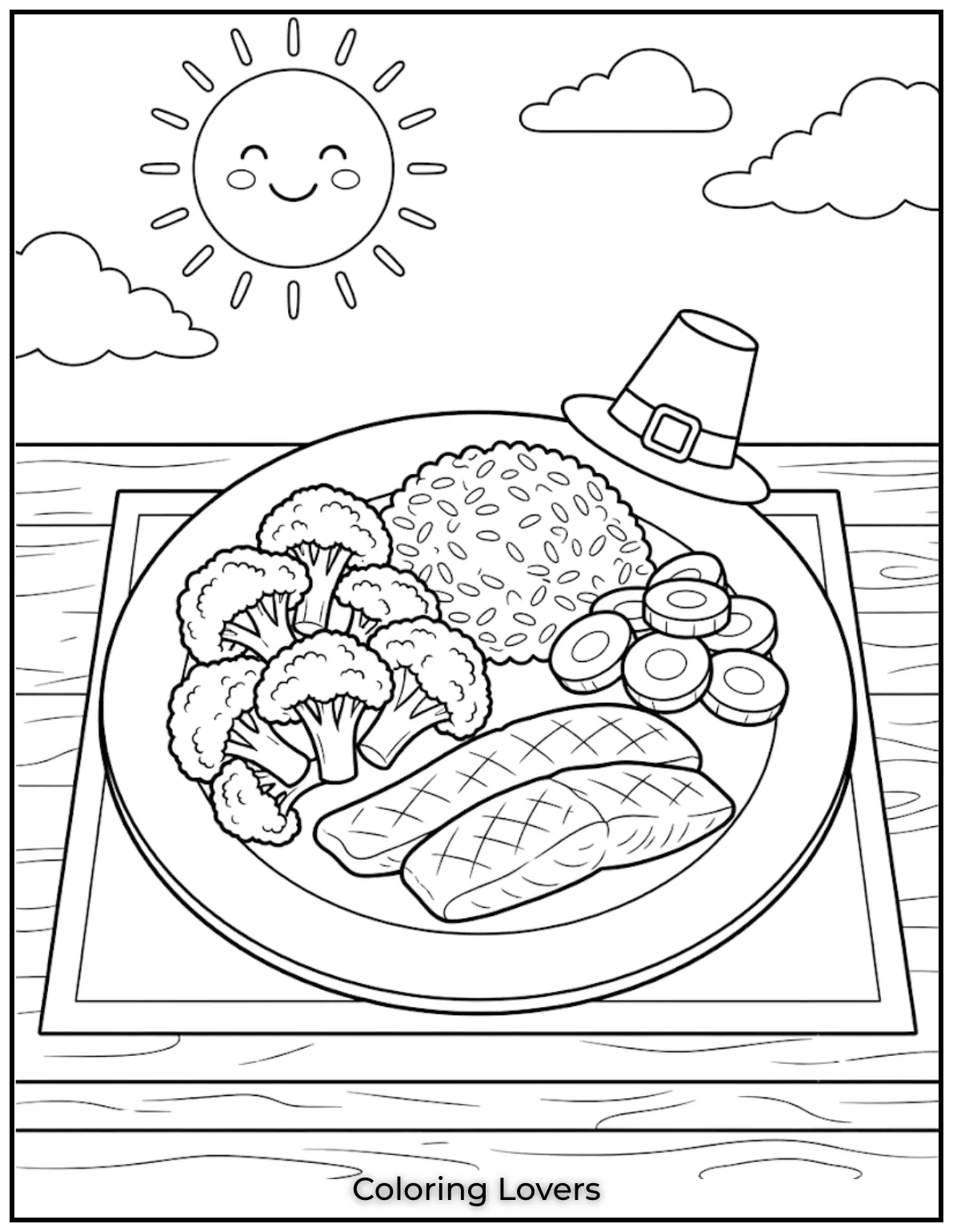 Printable Broccoli Coloring Pages Everyone Will Love 14 Meal Broccoli Coloring Page