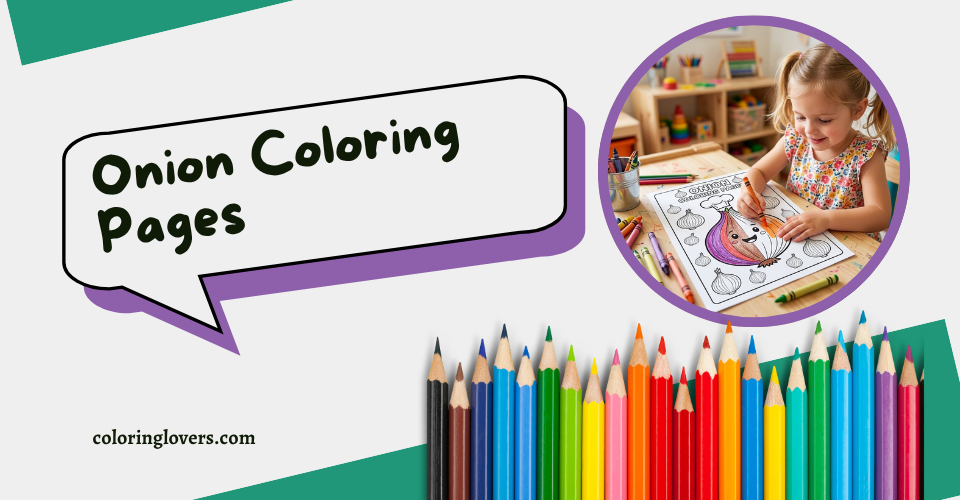 Onion Coloring Page