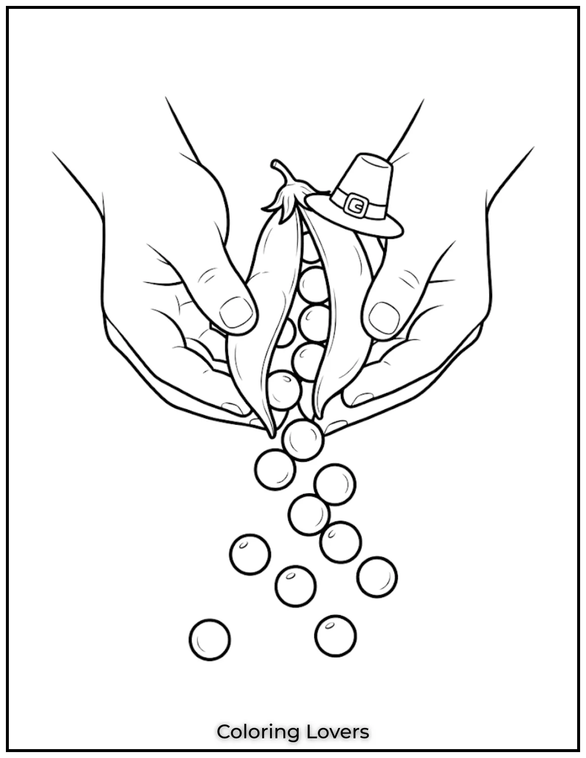 Cute Pea Coloring Pages for Fun Creative Coloring 4 Peeling Peas Coloring Page