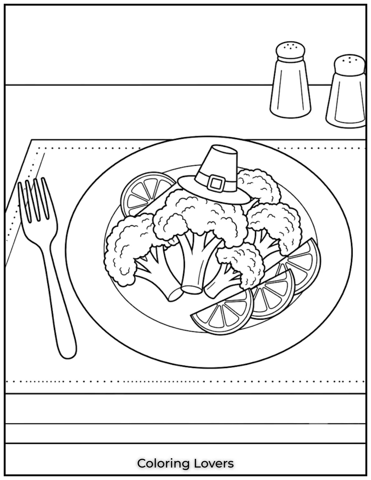 Printable Broccoli Coloring Pages Everyone Will Love 9 Plate Broccoli Coloring Page