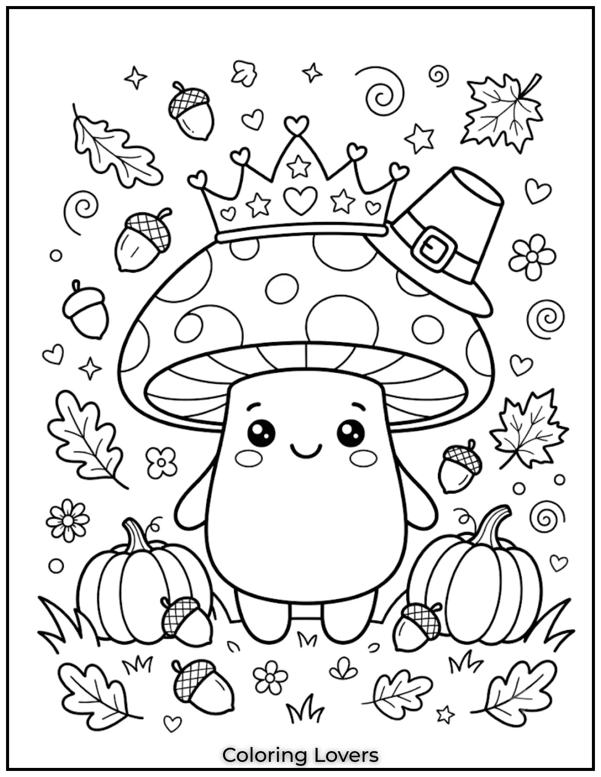 Amazing Mushroom Coloring Pages Kids Will Absolutely Love 11 Magical crowns, shining stars, and smiling mushrooms transform ordinary coloring moments into delightful fairy tale adventures together.
