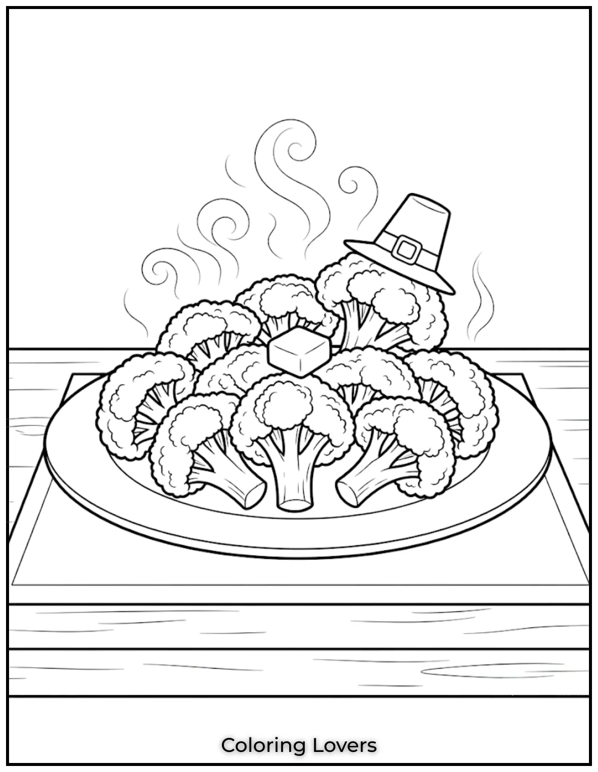 Printable Broccoli Coloring Pages Everyone Will Love 15 Steamy Broccoli Coloring Page